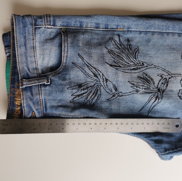 🎉3xHP🎉 Desigual Floral Jeans “Hibiscus” size 29 - Picture 5 of 16
